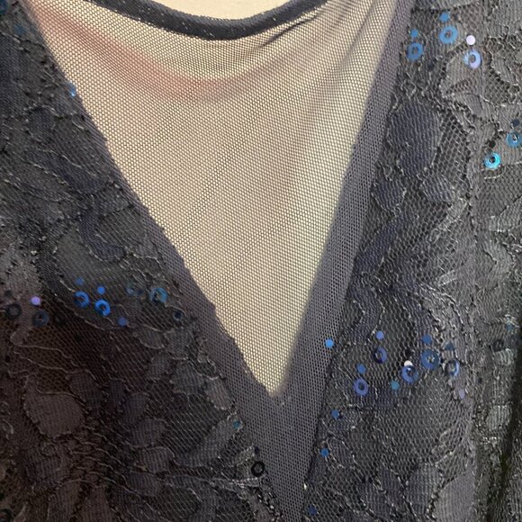 Alexa B Nites Lacy Dress, EUC, Size 14 - Picture 4 of 15